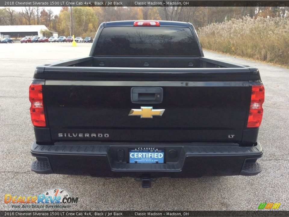 2018 Chevrolet Silverado 1500 LT Crew Cab 4x4 Black / Jet Black Photo #5