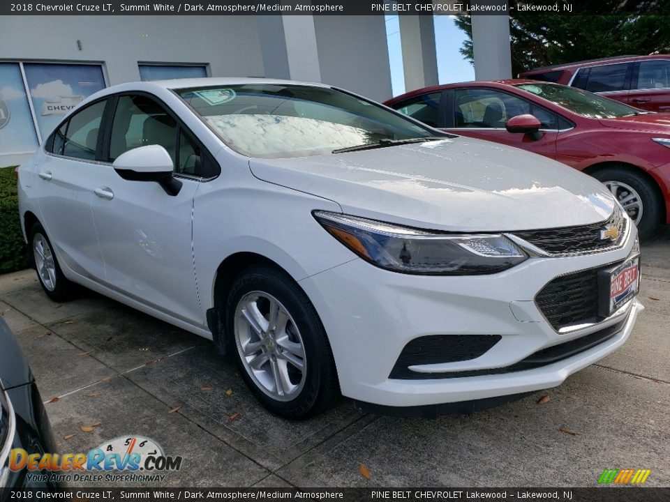 2018 Chevrolet Cruze LT Summit White / Dark Atmosphere/Medium Atmosphere Photo #1