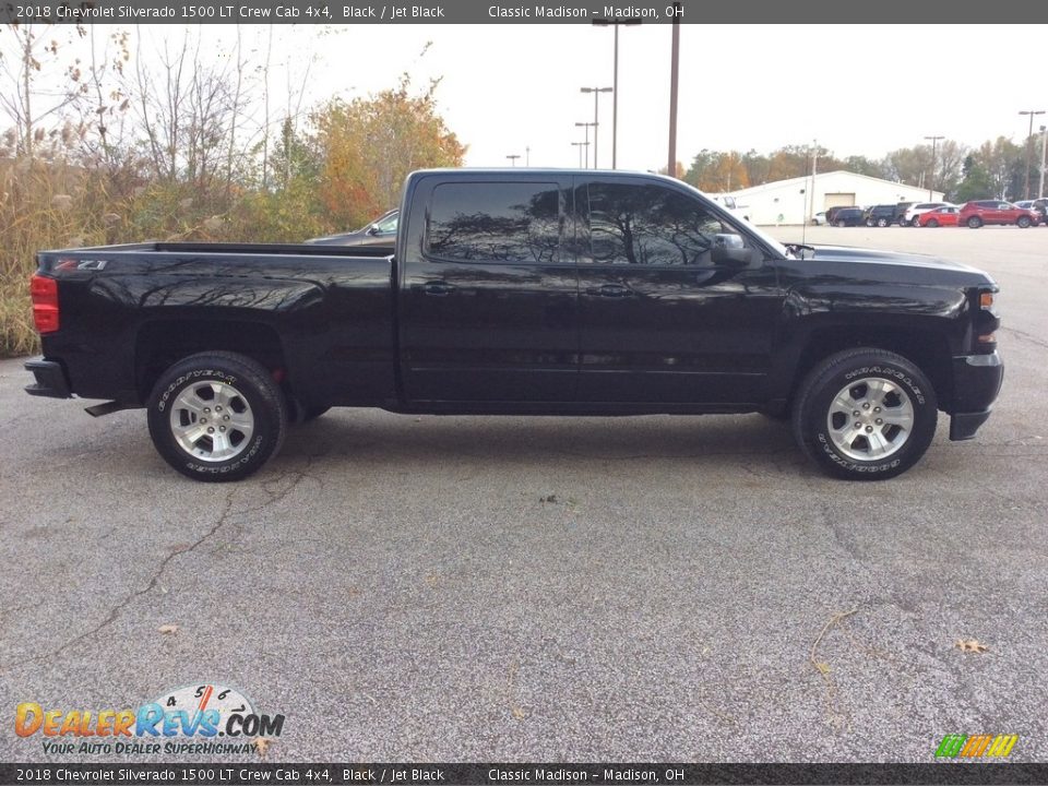 2018 Chevrolet Silverado 1500 LT Crew Cab 4x4 Black / Jet Black Photo #8