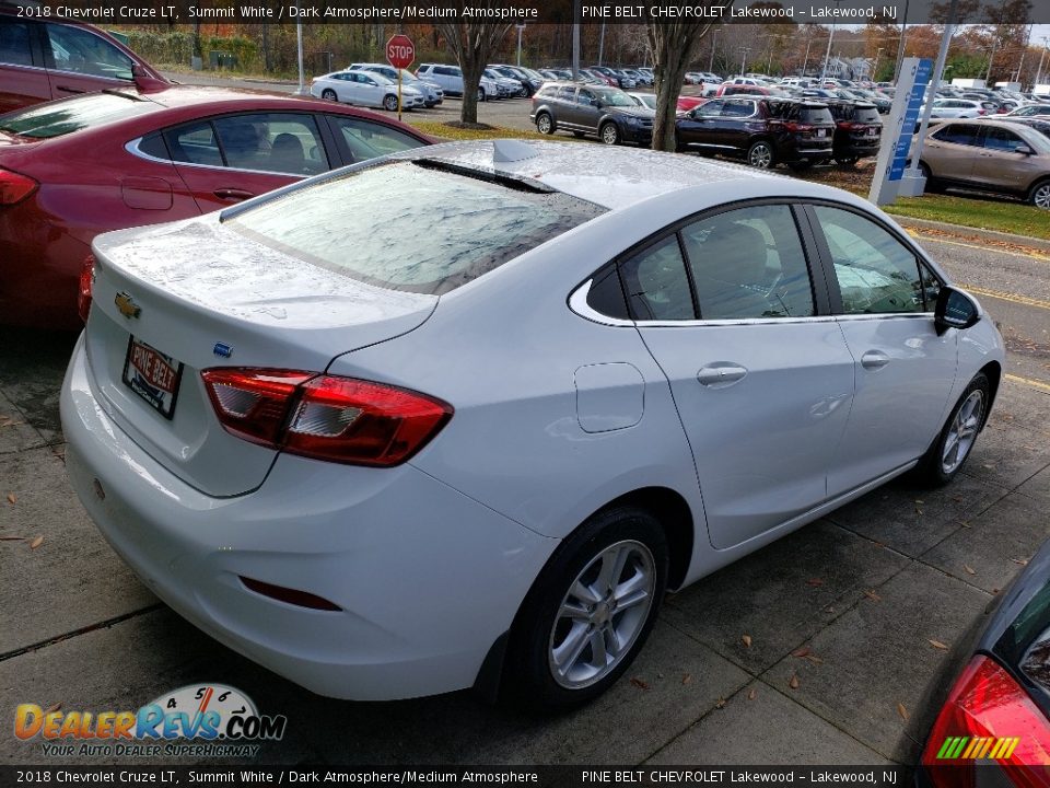 2018 Chevrolet Cruze LT Summit White / Dark Atmosphere/Medium Atmosphere Photo #5