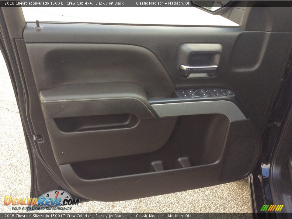 2018 Chevrolet Silverado 1500 LT Crew Cab 4x4 Black / Jet Black Photo #14