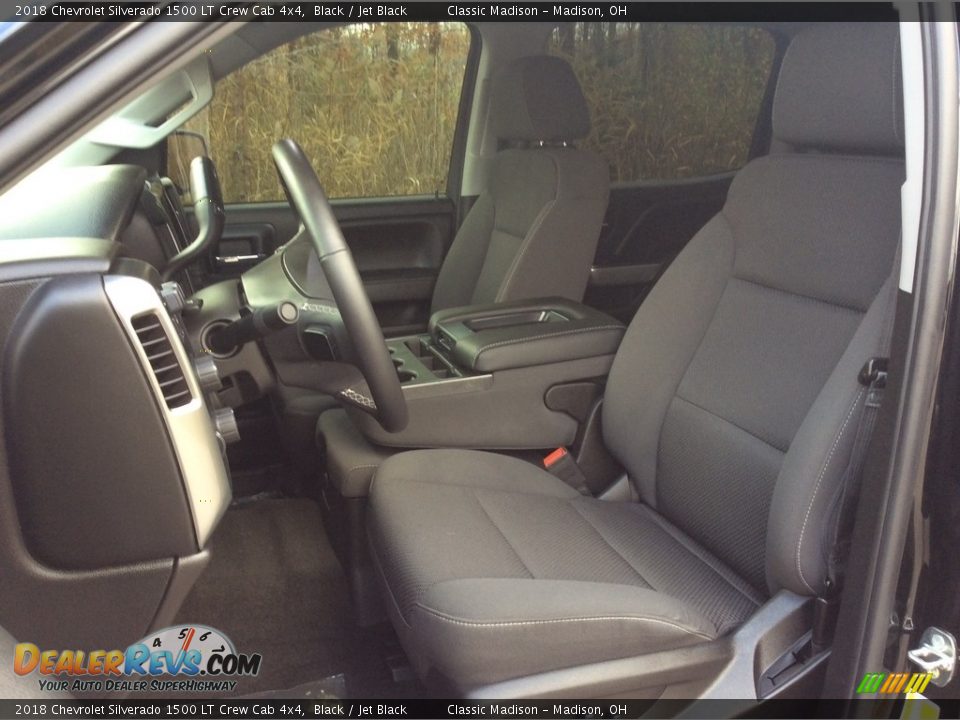 2018 Chevrolet Silverado 1500 LT Crew Cab 4x4 Black / Jet Black Photo #16