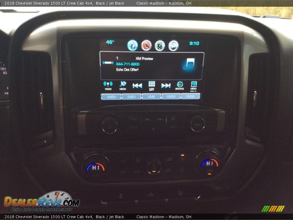 2018 Chevrolet Silverado 1500 LT Crew Cab 4x4 Black / Jet Black Photo #20