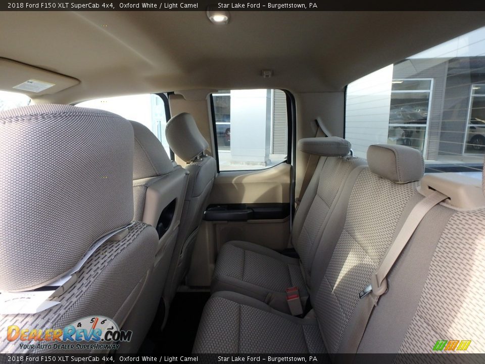 2018 Ford F150 XLT SuperCab 4x4 Oxford White / Light Camel Photo #10