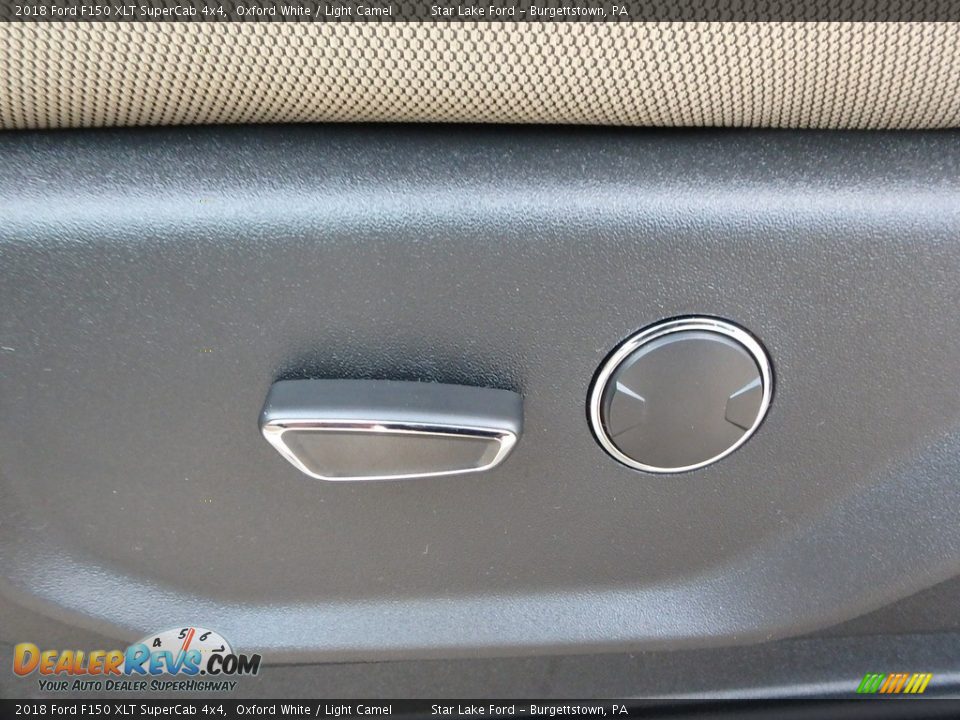 2018 Ford F150 XLT SuperCab 4x4 Oxford White / Light Camel Photo #14
