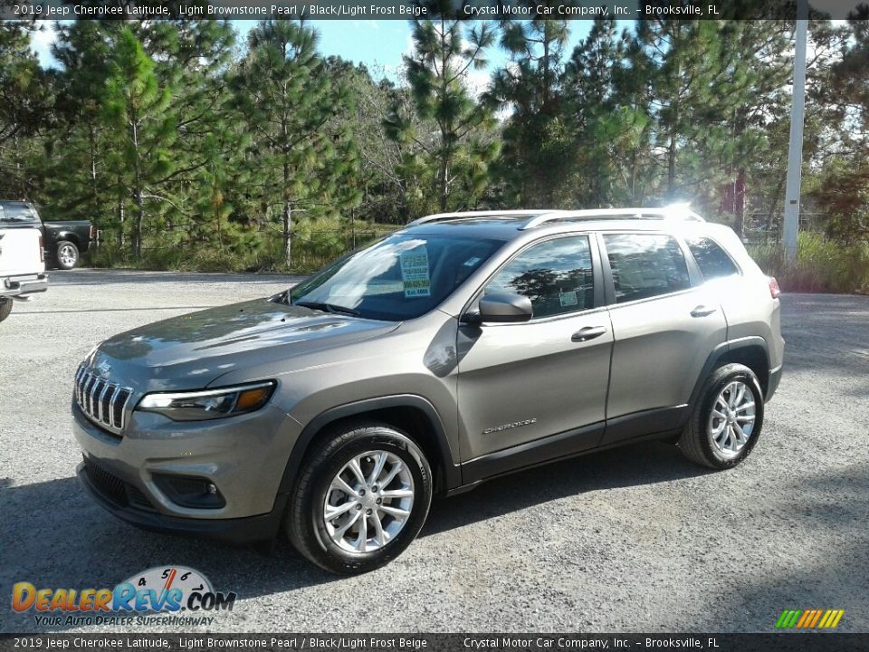 2019 Jeep Cherokee Latitude Light Brownstone Pearl / Black/Light Frost Beige Photo #1