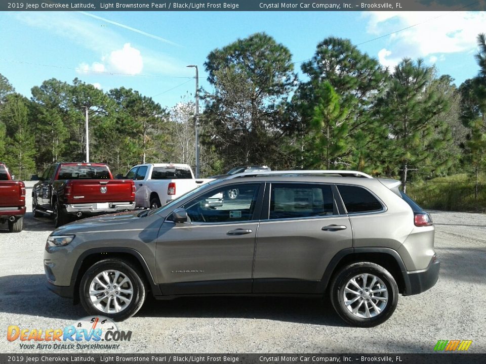 2019 Jeep Cherokee Latitude Light Brownstone Pearl / Black/Light Frost Beige Photo #2