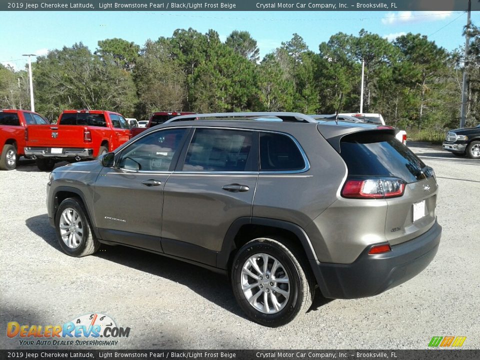 2019 Jeep Cherokee Latitude Light Brownstone Pearl / Black/Light Frost Beige Photo #3