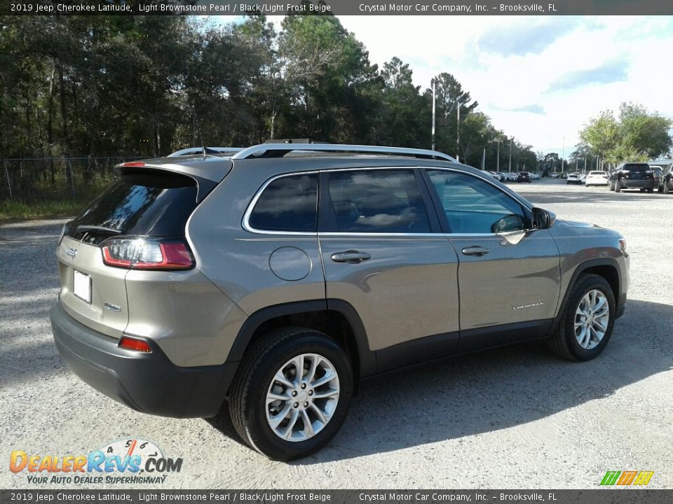 2019 Jeep Cherokee Latitude Light Brownstone Pearl / Black/Light Frost Beige Photo #5