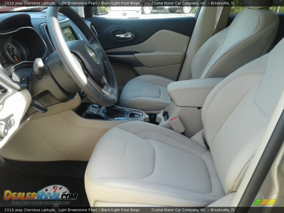 2019 Jeep Cherokee Latitude Light Brownstone Pearl / Black/Light Frost Beige Photo #9