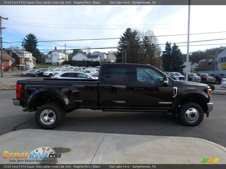 2019 Ford F350 Super Duty Lariat Crew Cab 4x4 Magma Red / Black Photo #4
