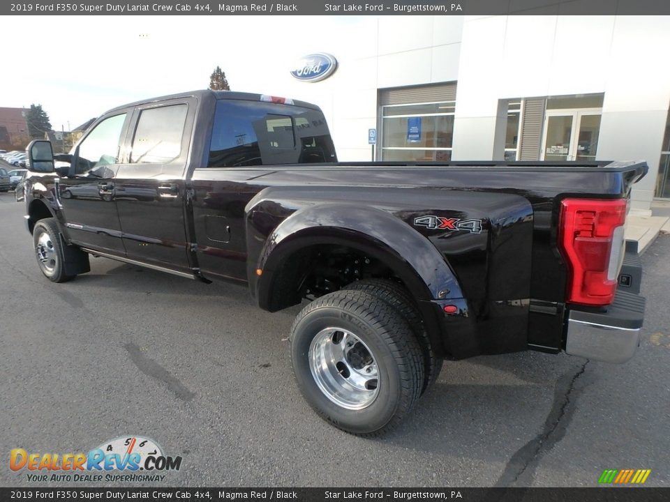 Magma Red 2019 Ford F350 Super Duty Lariat Crew Cab 4x4 Photo #7