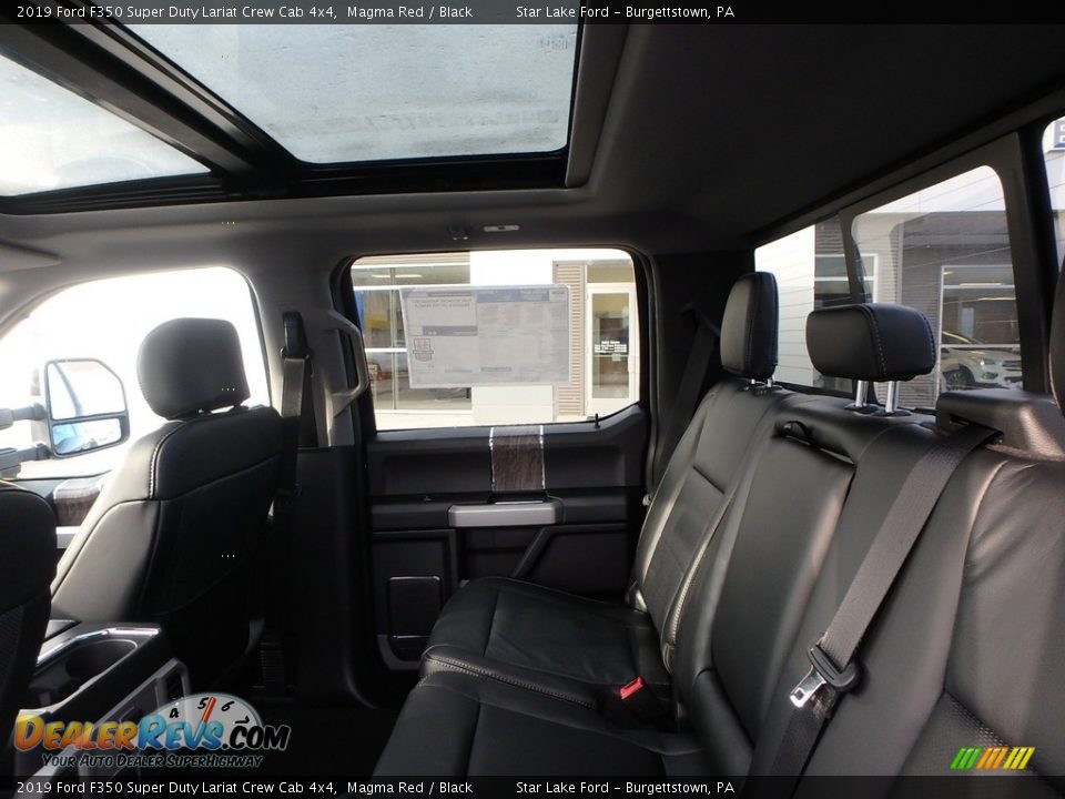 2019 Ford F350 Super Duty Lariat Crew Cab 4x4 Magma Red / Black Photo #10