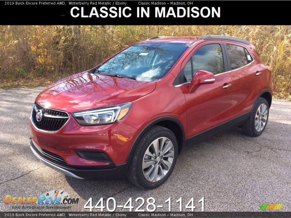2019 Buick Encore Preferred AWD Winterberry Red Metallic / Ebony Photo #1
