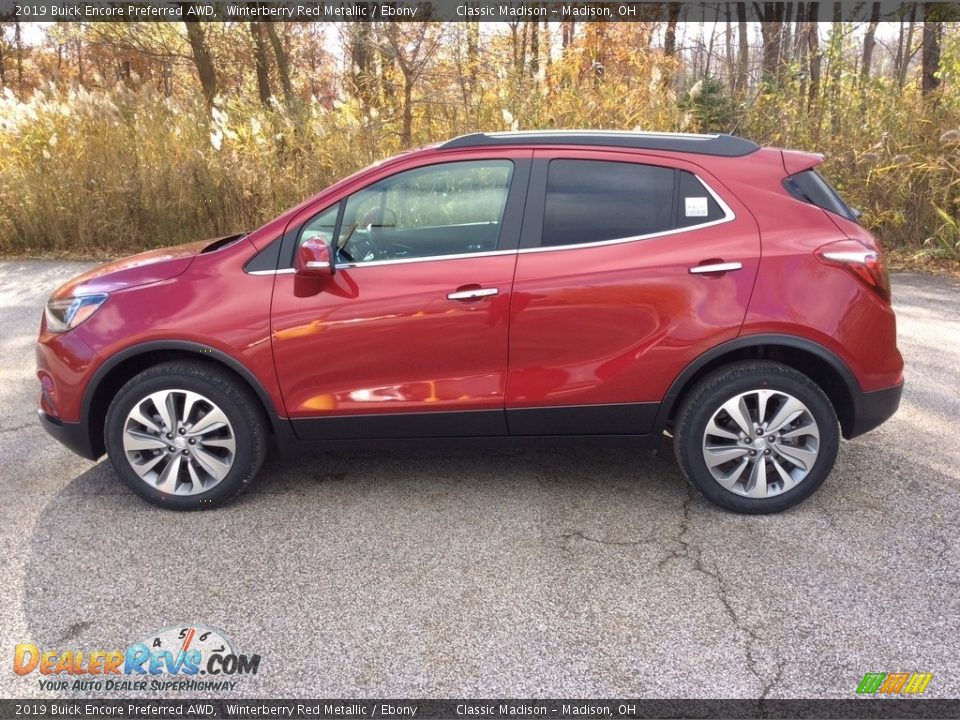 2019 Buick Encore Preferred AWD Winterberry Red Metallic / Ebony Photo #3