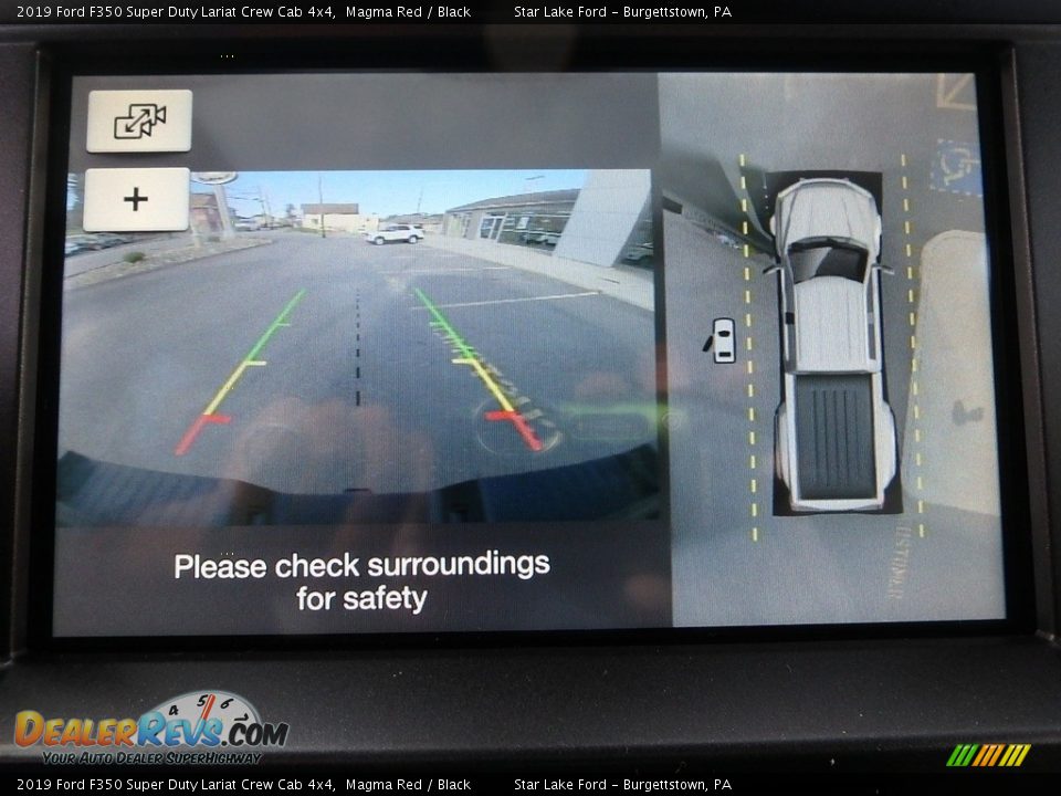 2019 Ford F350 Super Duty Lariat Crew Cab 4x4 Magma Red / Black Photo #20
