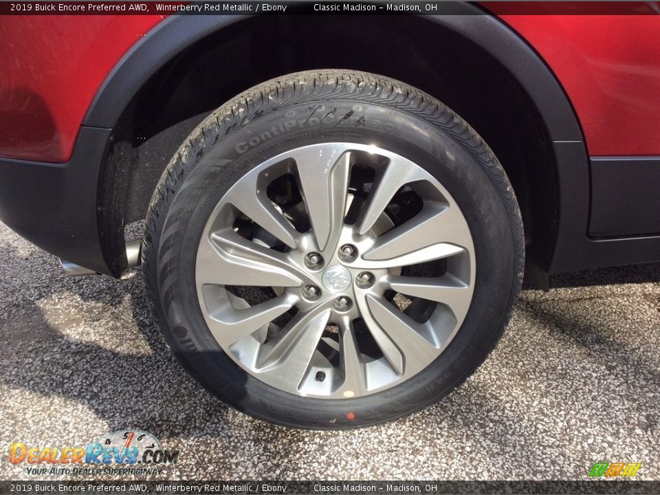2019 Buick Encore Preferred AWD Winterberry Red Metallic / Ebony Photo #7