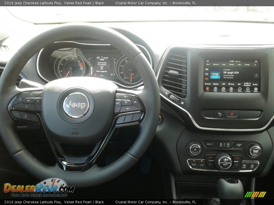 2019 Jeep Cherokee Latitude Plus Velvet Red Pearl / Black Photo #13