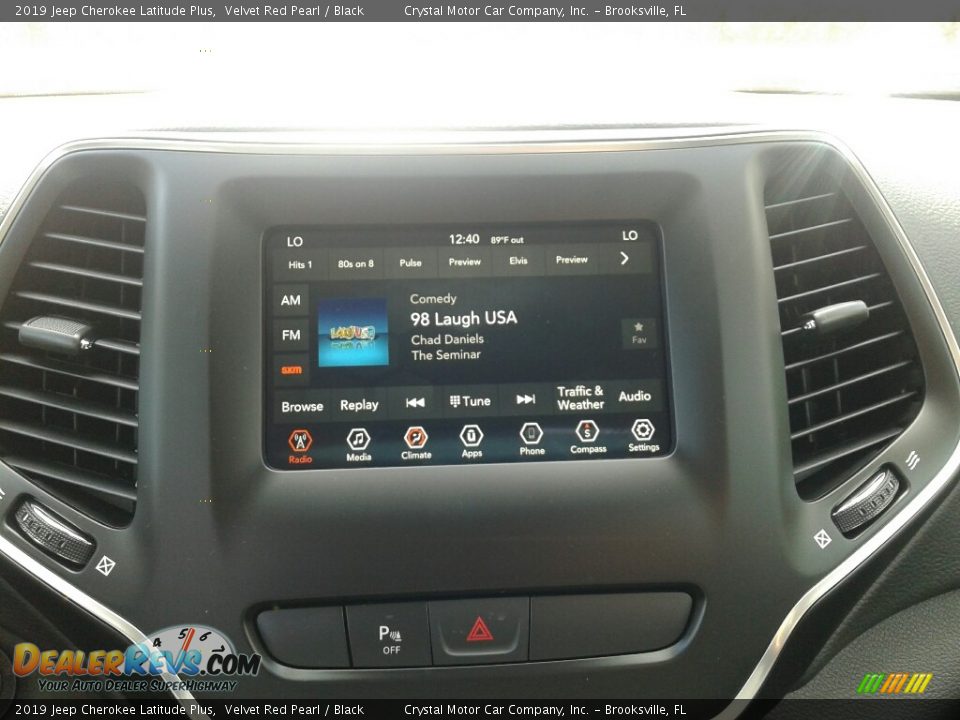 2019 Jeep Cherokee Latitude Plus Velvet Red Pearl / Black Photo #15