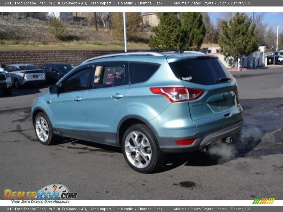 2013 Ford Escape Titanium 2.0L EcoBoost 4WD Deep Impact Blue Metallic / Charcoal Black Photo #4