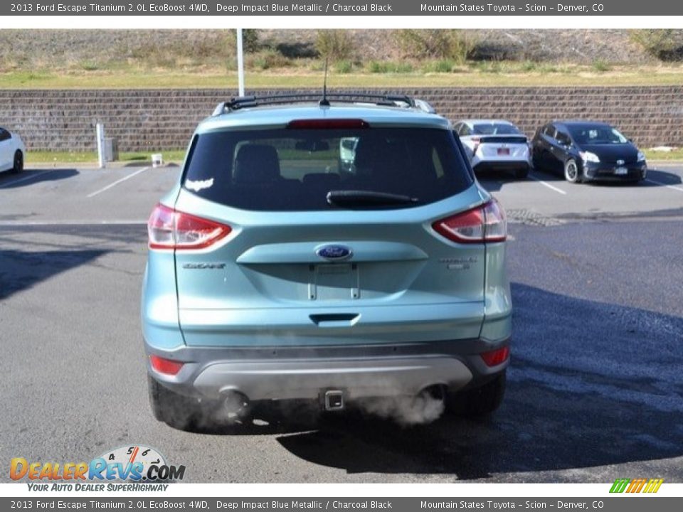 2013 Ford Escape Titanium 2.0L EcoBoost 4WD Deep Impact Blue Metallic / Charcoal Black Photo #5