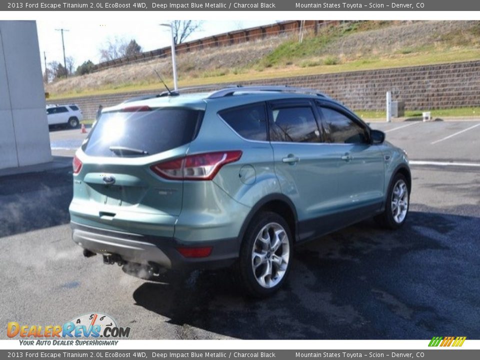 2013 Ford Escape Titanium 2.0L EcoBoost 4WD Deep Impact Blue Metallic / Charcoal Black Photo #6
