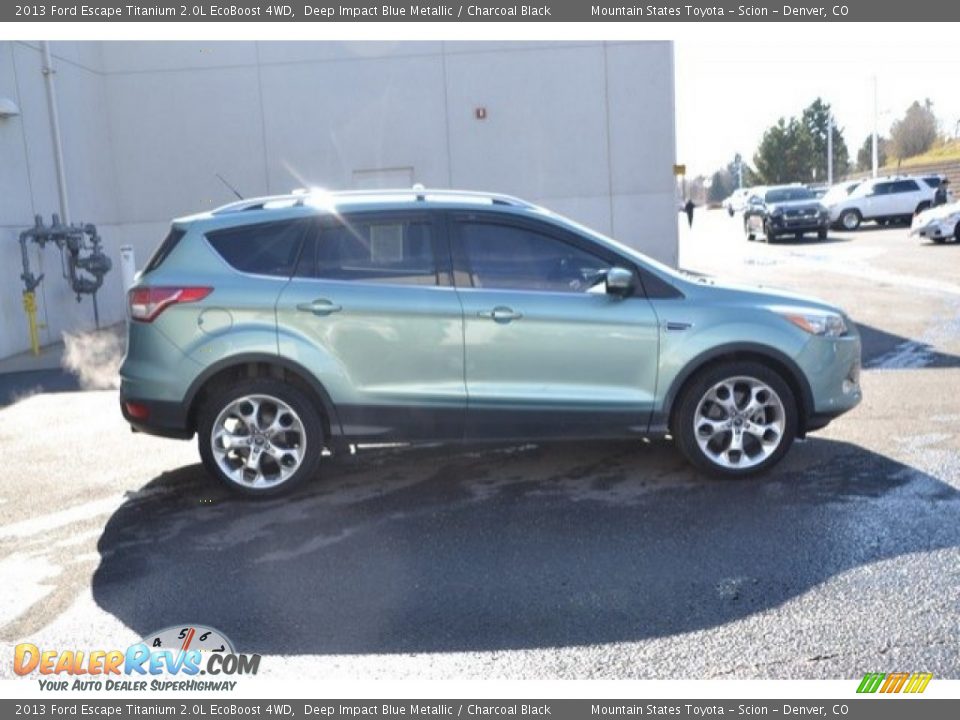 2013 Ford Escape Titanium 2.0L EcoBoost 4WD Deep Impact Blue Metallic / Charcoal Black Photo #7