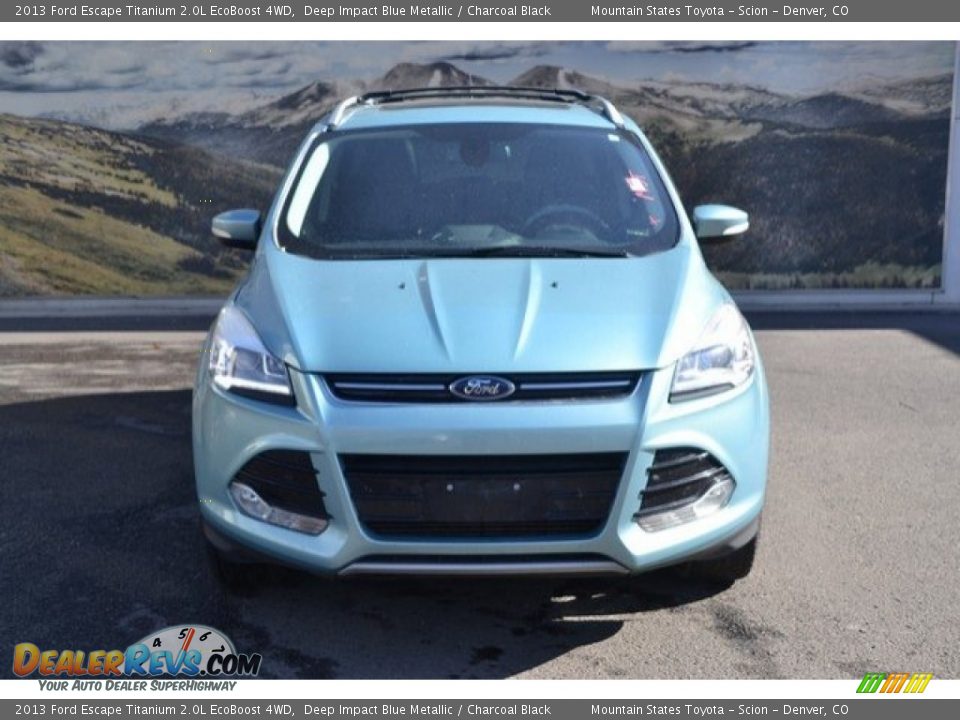 2013 Ford Escape Titanium 2.0L EcoBoost 4WD Deep Impact Blue Metallic / Charcoal Black Photo #8