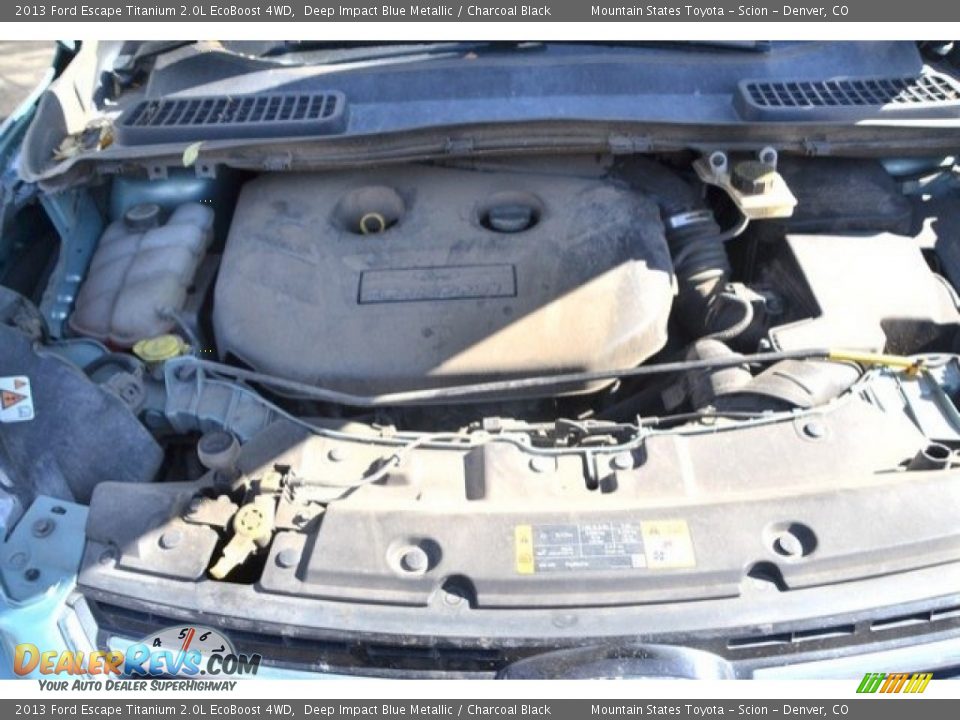 2013 Ford Escape Titanium 2.0L EcoBoost 4WD Deep Impact Blue Metallic / Charcoal Black Photo #9