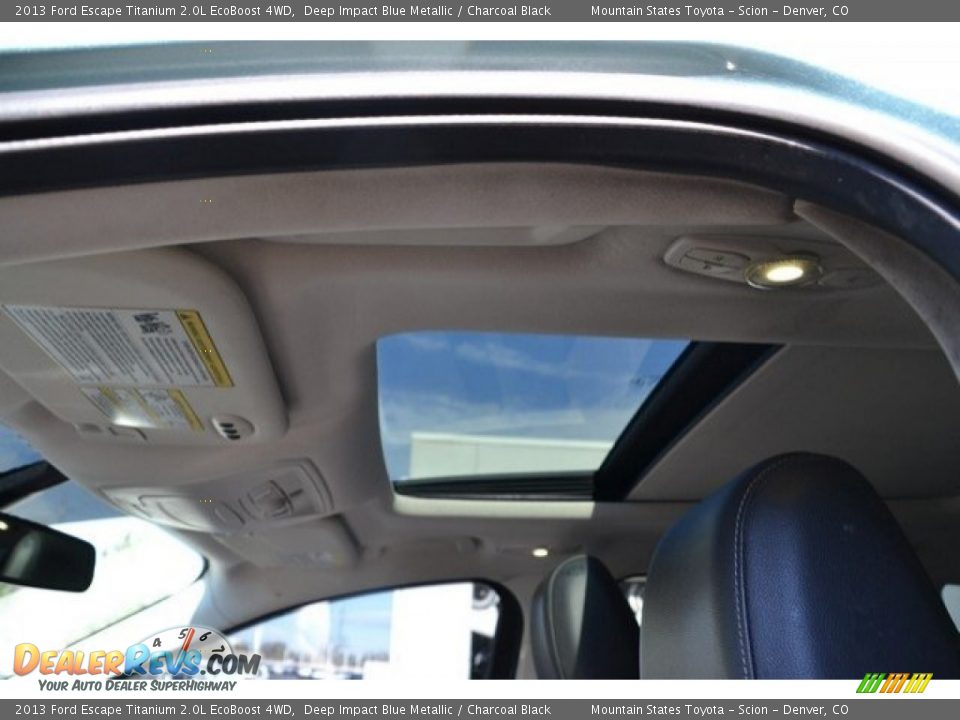 2013 Ford Escape Titanium 2.0L EcoBoost 4WD Deep Impact Blue Metallic / Charcoal Black Photo #10