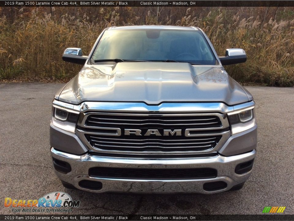 2019 Ram 1500 Laramie Crew Cab 4x4 Billett Silver Metallic / Black Photo #2