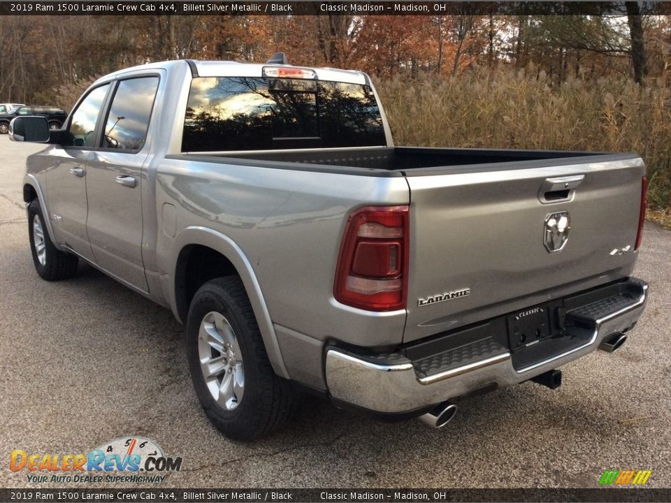 2019 Ram 1500 Laramie Crew Cab 4x4 Billett Silver Metallic / Black Photo #4