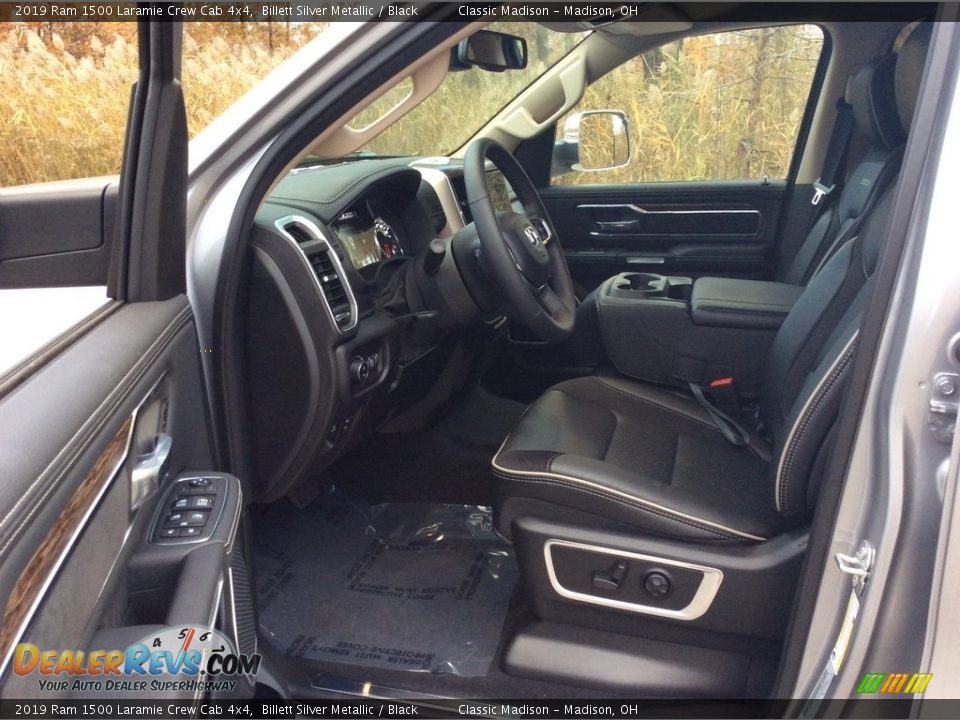 2019 Ram 1500 Laramie Crew Cab 4x4 Billett Silver Metallic / Black Photo #10