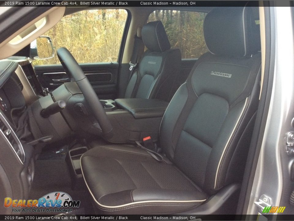 2019 Ram 1500 Laramie Crew Cab 4x4 Billett Silver Metallic / Black Photo #11
