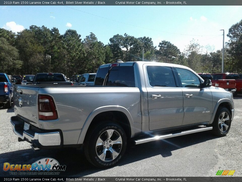 2019 Ram 1500 Laramie Crew Cab 4x4 Billett Silver Metallic / Black Photo #5
