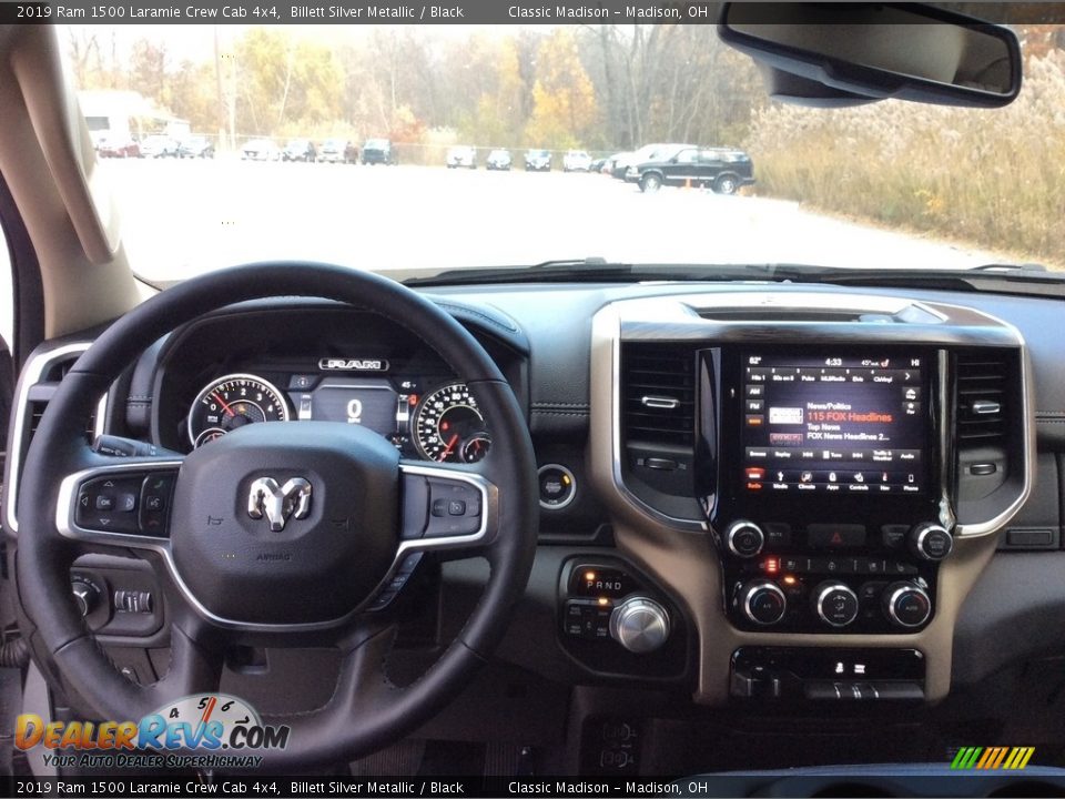2019 Ram 1500 Laramie Crew Cab 4x4 Billett Silver Metallic / Black Photo #13