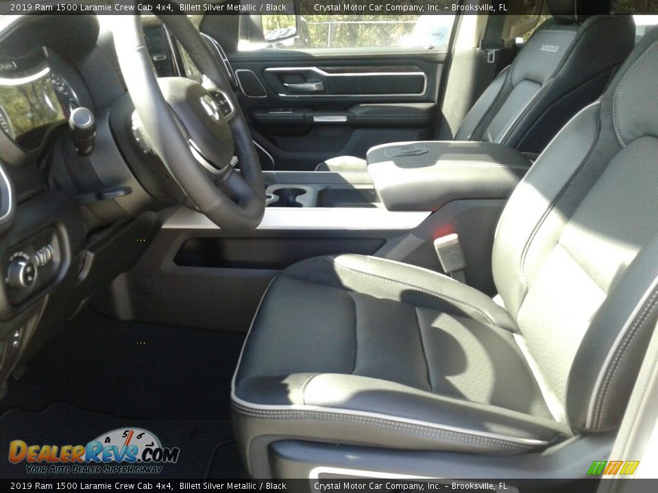 2019 Ram 1500 Laramie Crew Cab 4x4 Billett Silver Metallic / Black Photo #9