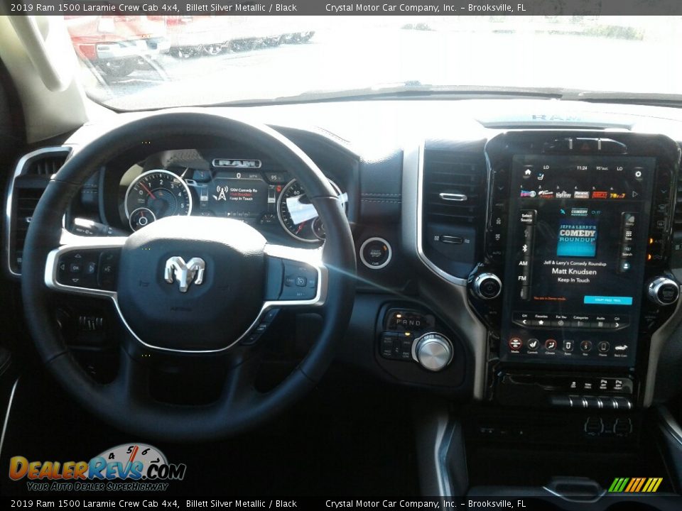 2019 Ram 1500 Laramie Crew Cab 4x4 Billett Silver Metallic / Black Photo #13