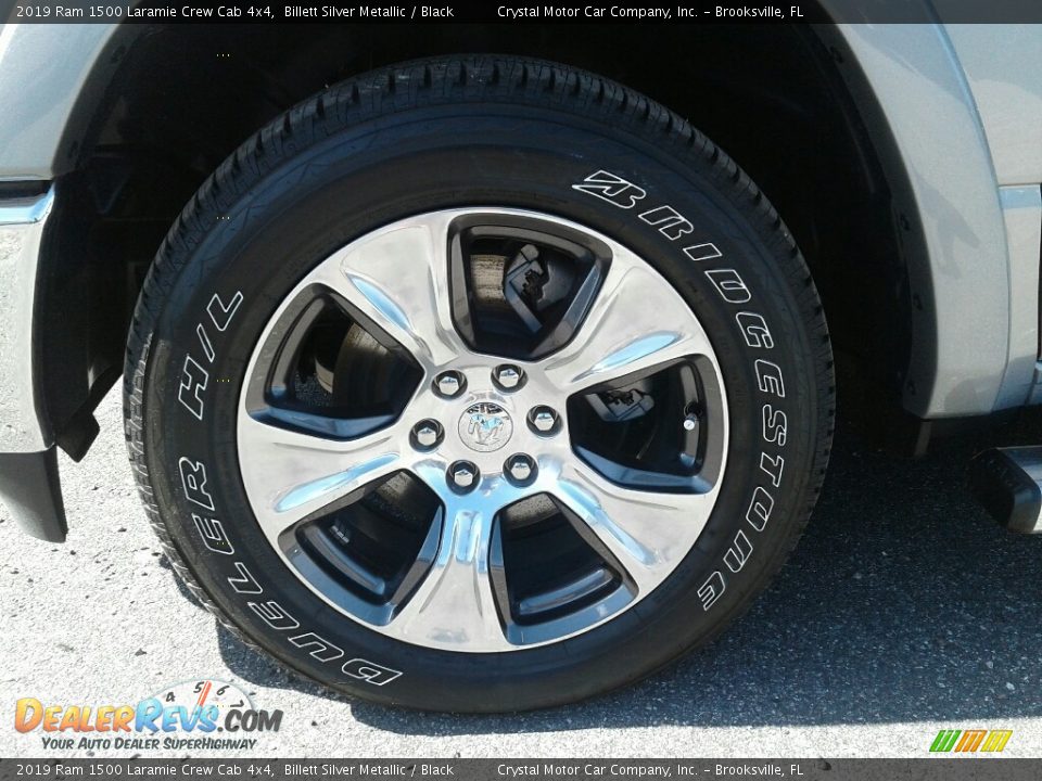 2019 Ram 1500 Laramie Crew Cab 4x4 Billett Silver Metallic / Black Photo #20