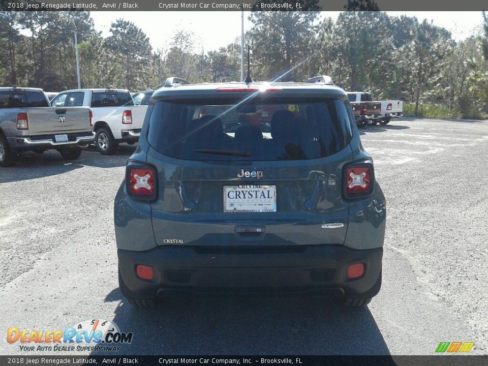 2018 Jeep Renegade Latitude Anvil / Black Photo #4