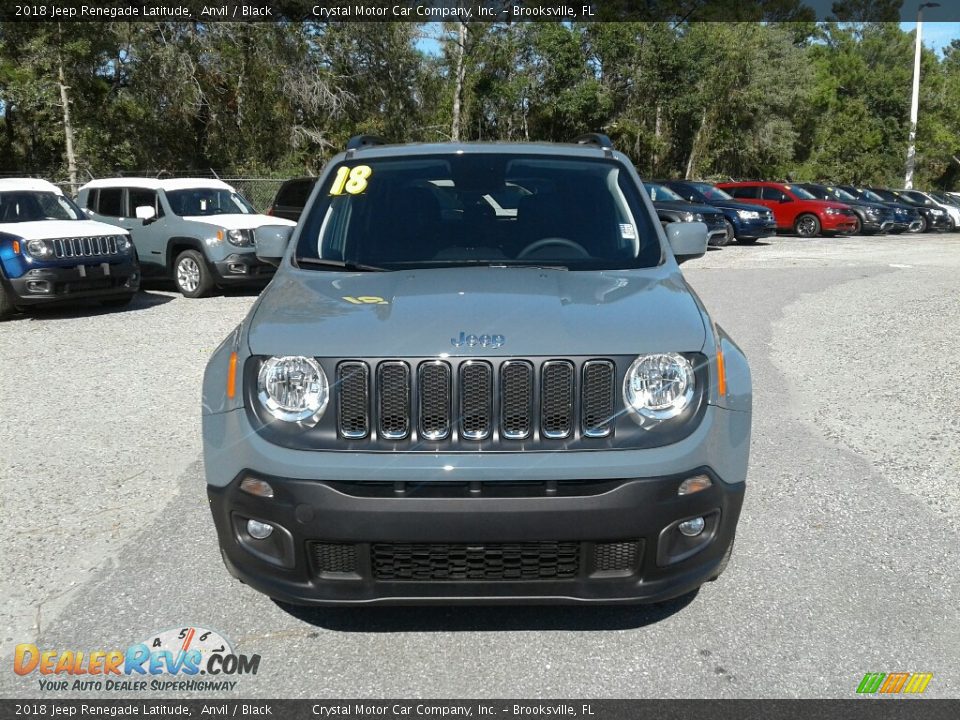 2018 Jeep Renegade Latitude Anvil / Black Photo #8
