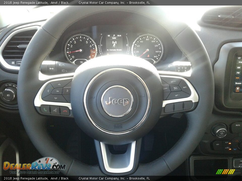 2018 Jeep Renegade Latitude Anvil / Black Photo #14