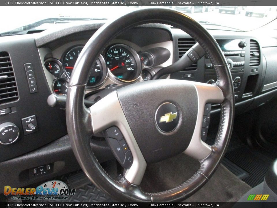 2013 Chevrolet Silverado 1500 LT Crew Cab 4x4 Mocha Steel Metallic / Ebony Photo #25