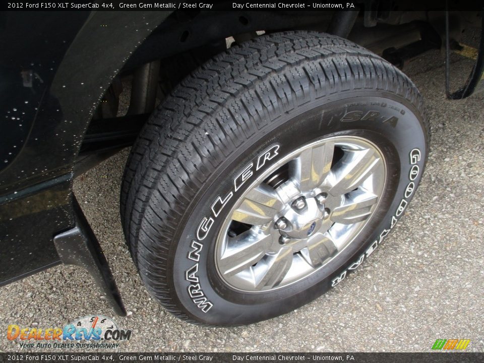 2012 Ford F150 XLT SuperCab 4x4 Green Gem Metallic / Steel Gray Photo #4
