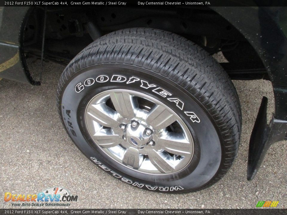 2012 Ford F150 XLT SuperCab 4x4 Green Gem Metallic / Steel Gray Photo #10