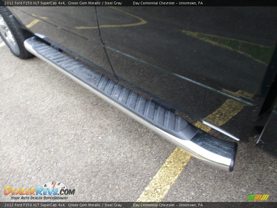 2012 Ford F150 XLT SuperCab 4x4 Green Gem Metallic / Steel Gray Photo #11