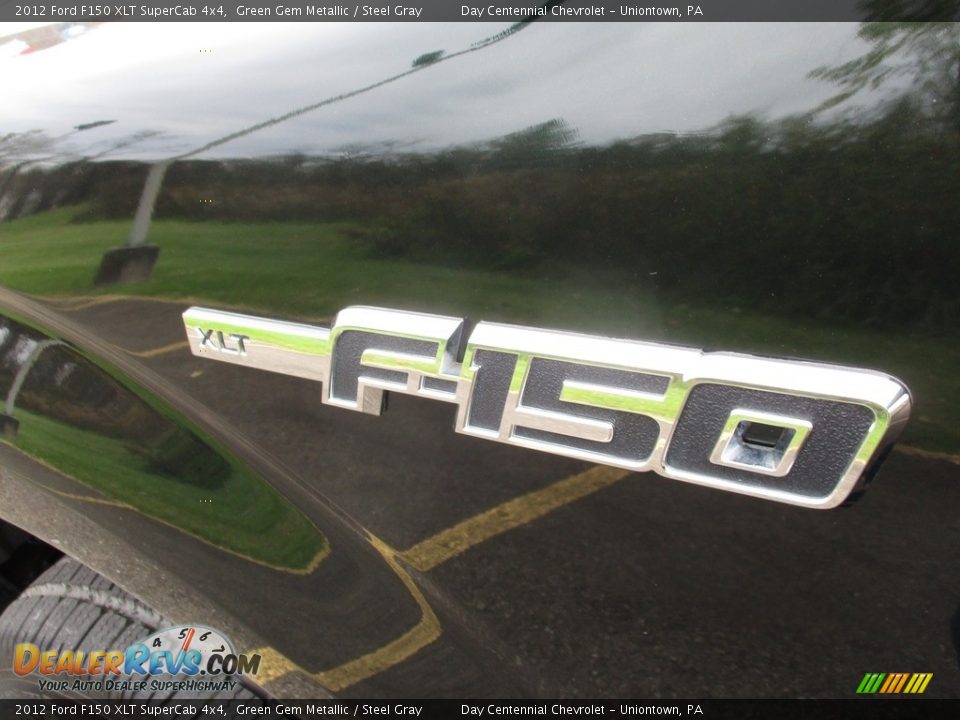 2012 Ford F150 XLT SuperCab 4x4 Green Gem Metallic / Steel Gray Photo #14