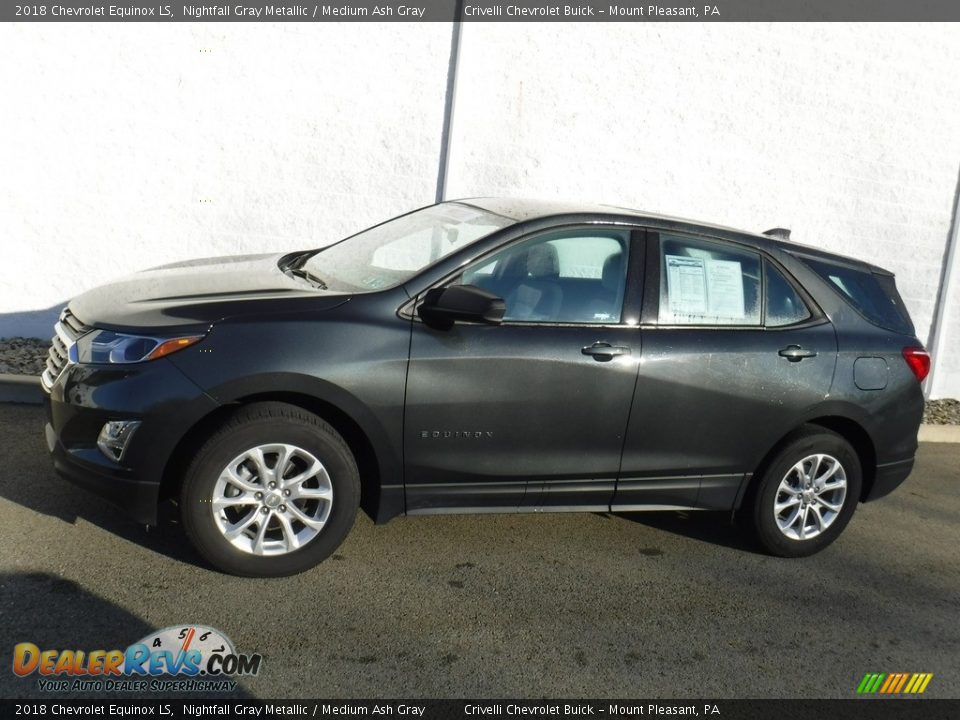 2018 Chevrolet Equinox LS Nightfall Gray Metallic / Medium Ash Gray Photo #2
