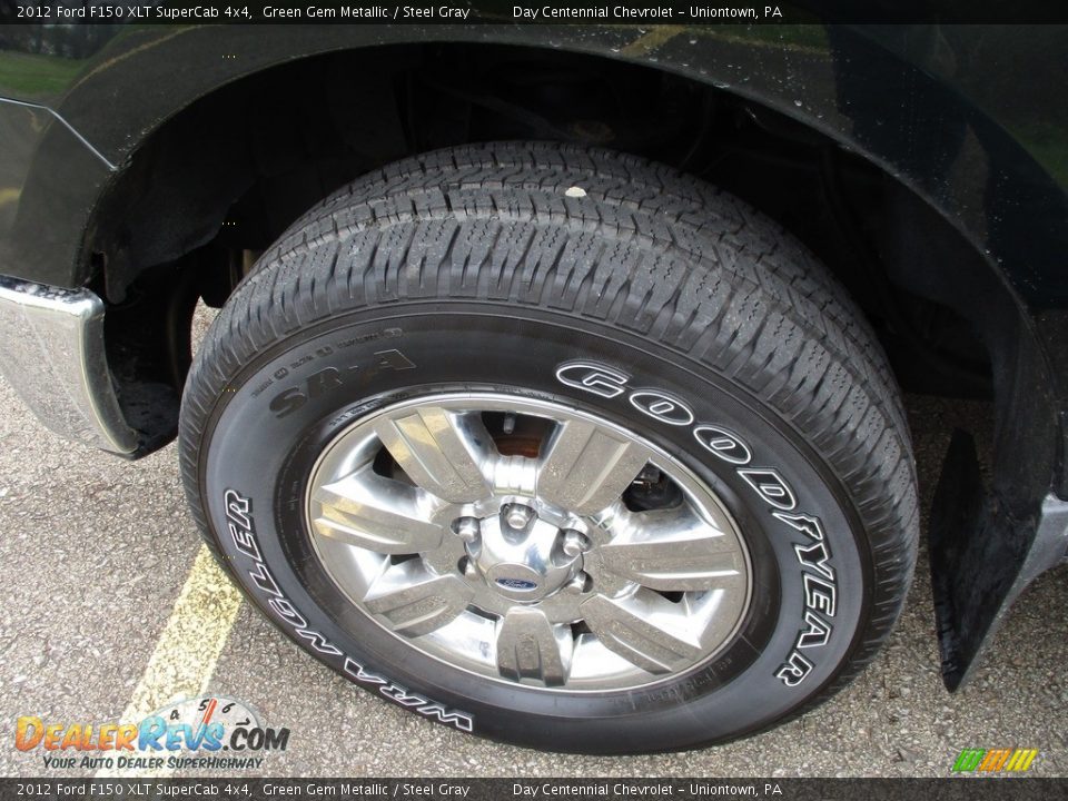 2012 Ford F150 XLT SuperCab 4x4 Green Gem Metallic / Steel Gray Photo #15
