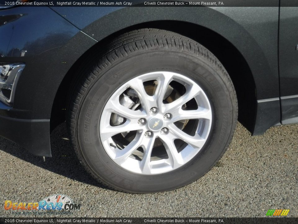2018 Chevrolet Equinox LS Nightfall Gray Metallic / Medium Ash Gray Photo #3